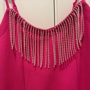 Fancy pink dress with sparkles